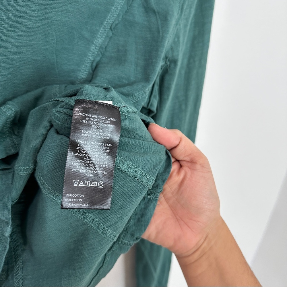 Pilcro Teal Green Long Sleeve Seam-Detail Tee - Picture 6 of 6